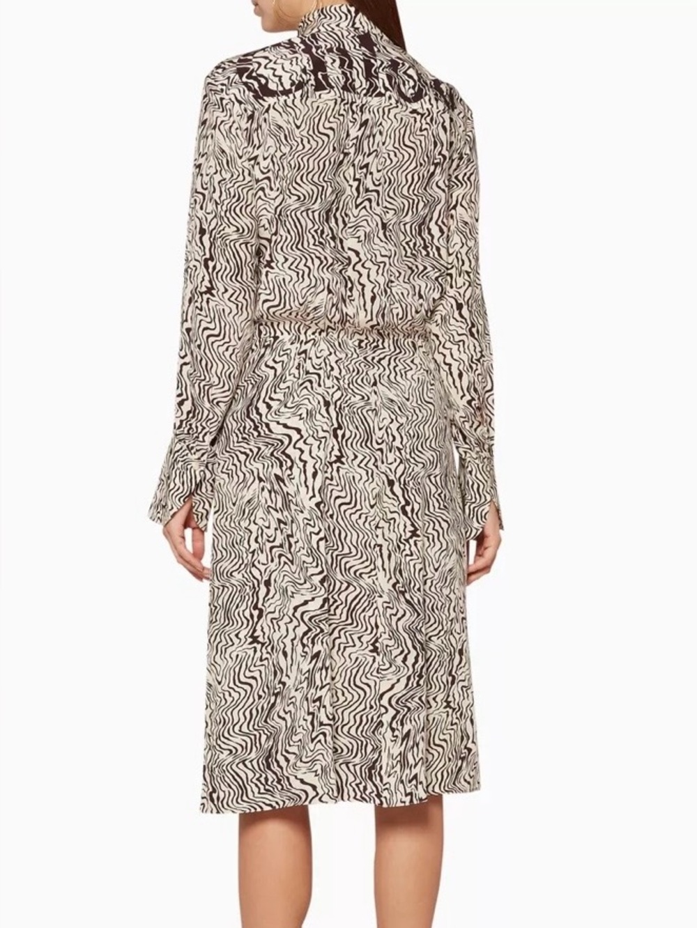 Chloe Printed Silk Shirt Dress